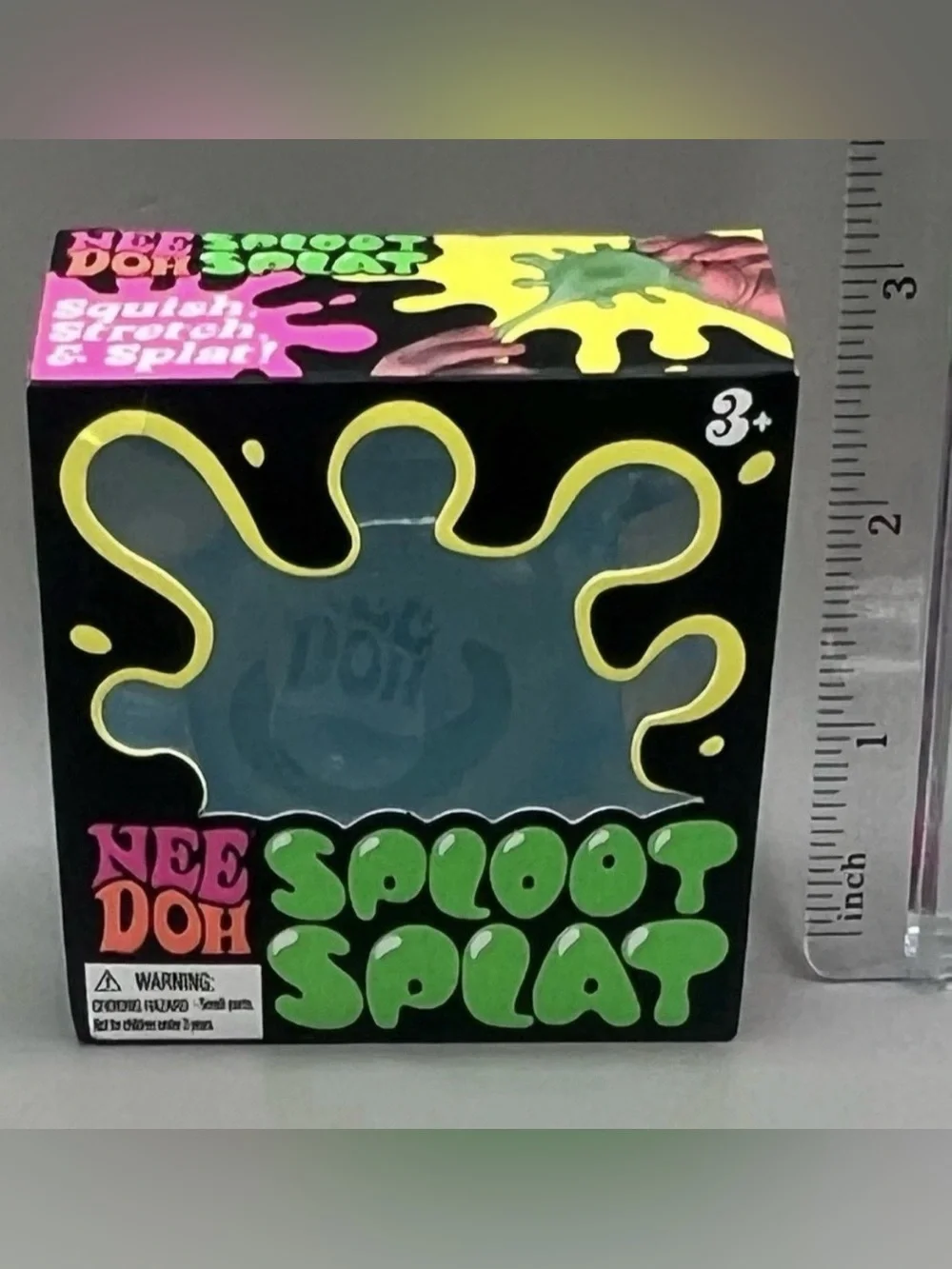 Authentic NEEDOH ~ 2 Pack 💙 Blue ~ Sploot Splat Squishy + Nice Cube Solid Squish
